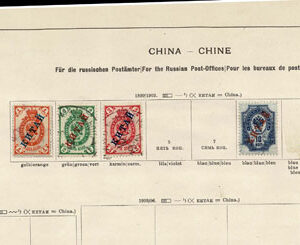 Lot 522 - CHINA: 1885 to 1909 Collection of approximately 158 stamps on old-time Schaubek album pages - Image 13