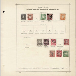 Lot 522 - CHINA: 1885 to 1909 Collection of approximately 158 stamps on old-time Schaubek album pages - Image 14