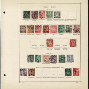 Lot 522 - CHINA: 1885 to 1909 Collection of approximately 158 stamps on old-time Schaubek album pages - Image 16