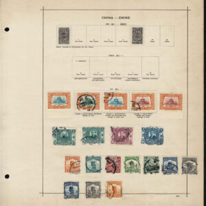 Lot 522 - CHINA: 1885 to 1909 Collection of approximately 158 stamps on old-time Schaubek album pages - Image 17