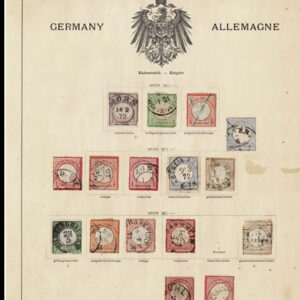 Lot 526 - GERMAN OFFICES & COLONIES: 1871 to 1910, Collection of many hundred in old time Schaubek album pages - Image 1