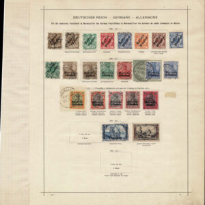 Lot 526 - GERMAN OFFICES & COLONIES: 1871 to 1910, Collection of many hundred in old time Schaubek album pages - Image 16