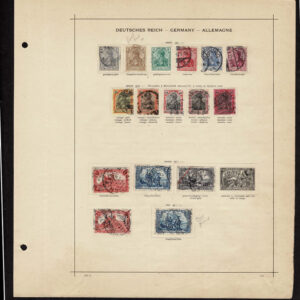 Lot 526 - GERMAN OFFICES & COLONIES: 1871 to 1910, Collection of many hundred in old time Schaubek album pages - Image 34