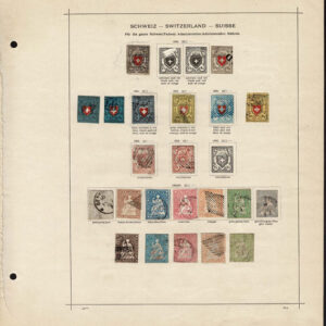 Lot 540 - SWITZERLAND: 1840's to 1910. old-time collection of 140 stamps on Schaubek album pages - Image 1