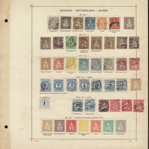 Lot 540 - SWITZERLAND: 1840's to 1910. old-time collection of 140 stamps on Schaubek album pages - Image 2