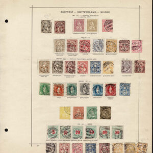 Lot 540 - SWITZERLAND: 1840's to 1910. old-time collection of 140 stamps on Schaubek album pages - Image 3