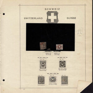 Lot 540 - SWITZERLAND: 1840's to 1910. old-time collection of 140 stamps on Schaubek album pages - Image 8