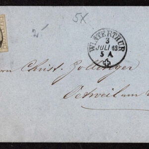 Lot 541 - SWITZERLAND: Post History: 1850 to 1880's; 35 classic covers - Image 13