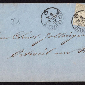 Lot 541 - SWITZERLAND: Post History: 1850 to 1880's; 35 classic covers - Image 16
