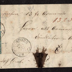 Lot 541 - SWITZERLAND: Post History: 1850 to 1880's; 35 classic covers - Image 17