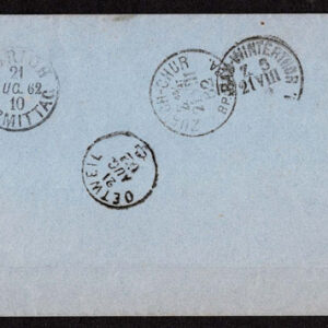 Lot 541 - SWITZERLAND: Post History: 1850 to 1880's; 35 classic covers - Image 25