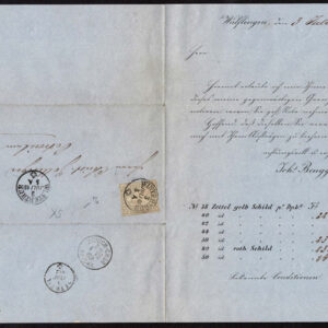 Lot 541 - SWITZERLAND: Post History: 1850 to 1880's; 35 classic covers - Image 29