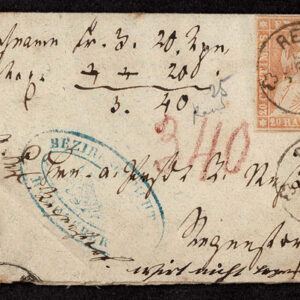 Lot 541 - SWITZERLAND: Post History: 1850 to 1880's; 35 classic covers - Image 39