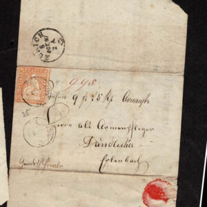 Lot 541 - SWITZERLAND: Post History: 1850 to 1880's; 35 classic covers - Image 49