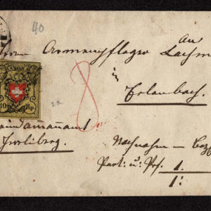Lot 541 - SWITZERLAND: Post History: 1850 to 1880's; 35 classic covers - Image 53
