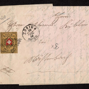 Lot 541 - SWITZERLAND: Post History: 1850 to 1880's; 35 classic covers - Image 56