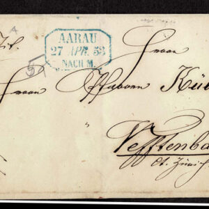 Lot 541 - SWITZERLAND: Post History: 1850 to 1880's; 35 classic covers - Image 74