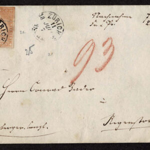 Lot 541 - SWITZERLAND: Post History: 1850 to 1880's; 35 classic covers - Image 86