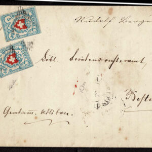 Lot 541 - SWITZERLAND: Post History: 1850 to 1880's; 35 classic covers - Image 89