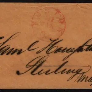 Lot 056 - UNITED STATES: Massachusets;   1852 -55, 3c brownish carmine Pos 63R1l - Image 1