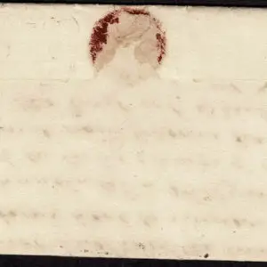 Lot 005 - UNITED STATES: Stampless 1818 STRAIGHT LINE " LANSINGBURGH" (NY) two strikes - Image 2