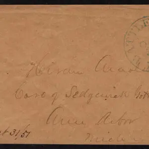 Lot 060 - UNITED STATES: Michigan;  1851 - 52, 3c brownish carmine - Image 1