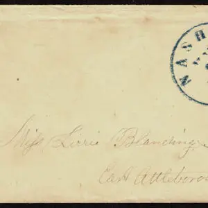 Lot 064 - UNITED STATES: New Hampshire; 1857, 3c brownish claret Position 43L4 - Image 1
