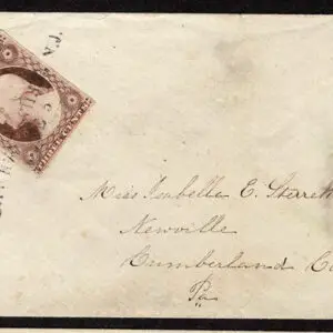 Lot 065 - UNITED STATES: New Jersey; 1855, 3c dull red - Image 1
