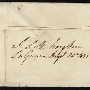 Lot 006 - UNITED STATES: Stampless; 1835 Philadelphia Full-Rigged Ship: Used from La Guayra, Venezuela to New York; - Image 2