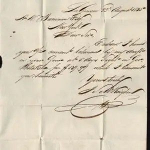 Lot 006 - UNITED STATES: Stampless; 1835 Philadelphia Full-Rigged Ship: Used from La Guayra, Venezuela to New York; - Image 4