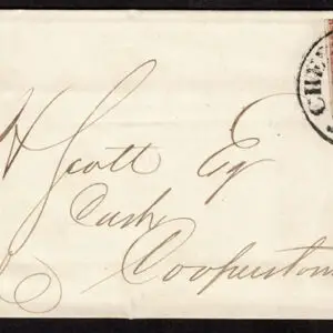 Lot 071 - UNITED STATES: New York;  1851 to 1852  3c orange brown position 62 LO - Image 1