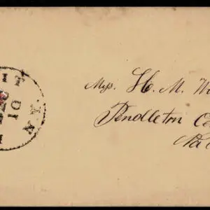 Lot 073 - UNITED STATES: New York; 1855  3c brownish  carmine - Image 1