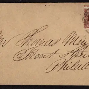 Lot 076 - UNITED STATES: New York; 1856  3c brownish  carmine - Image 1