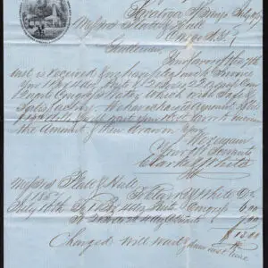 Lot 078 - UNITED STATES: New York;  1857  3c claret - Image 3