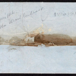 Lot 007 - UNITED STATES: Steamer SULTANA red oval on blue folded letter datelined ?New Orleans March 23, 1845 - Image 2