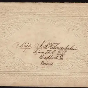 Lot 083 - UNITED STATES: Pennsylvania; 1857 3c claret - Image 3