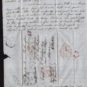Lot 008 - UNITED STATES: Stampless; 1853 Ohio to Macao China, folded letter sheet - Image 13
