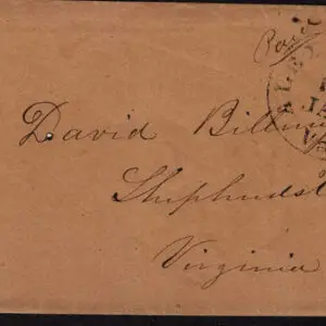 Lot 094 - UNITED STATES: Virginia; 1851 3c orange brown type II - Image 1