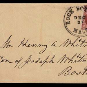 Lot 099 - UNITED STATES: 1851-56 3c reds; The New England & NY remainder of 16 covers - Image 1