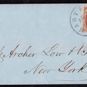 Lot 099 - UNITED STATES: 1851-56 3c reds; The New England & NY remainder of 16 covers - Image 12
